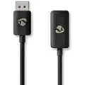 Nedis Ccgp37108bk02 Displayport Hann Til Hdmi Hunn-adapter 8k Nikkelbelagt Tpe Pvc 0.2 M 30hz