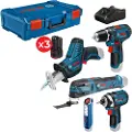 Bosch 5 Kit 12v 3xgba 12v 2.0ah+gal 12 Oscillerende Multiverktøy