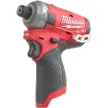 Milwaukee M12 FQID-0, 1/4, 3200 RPM, 3400 IPM, Batteri, 12 V, Lithium-Ion (Li-Ion)