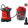 Einhell GE-DP 18/25 LL Li, 153 W, Batteri, 0,5 stang, 7000 l/t, Sort, Rød - SOLO