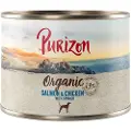 Purizon økologisk 6 x 200 g - øko-Laks og øko-kylling med øko-spinat