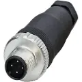 Phoenix Contact 1681460, M12, Sort, Rustfritt stål, Zink, Nickel, IP67, 60 DC, 48 AC