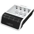 Ansmann Comfort Smart - 1,5 t USB-batterilader - (for 4xAA/AAA) - 800 mA - svart, hvit