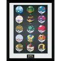 GB eye - POKEMON Framed print Pokeballs - Bilde