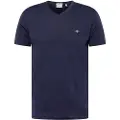 Gant for man. 2003186 Shield V-Neck T-shirt navy (S), Casual, Cotton, Short sleeve