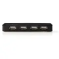 Nedis Uhubu2730bk Usb-hub Usb-a M-usb-a H 7-porters Usb 2.0 Drevet