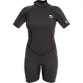Billabong Launch 2/2 Mm Kort Ermet Neoprendrakt Med Glidelås I Ryggen Til Dame