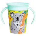 Munchkin læringskopp med håndtak, koala, Miracle 360 Wildlove, 6 måneder+, 177 ml, 05183201