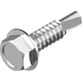 Wasi Borskrue 4,2x13mm DIN 7504 K rustfri A2 med 6 kant hoved og flange nøglevidde 7mm - (1000 stk.)