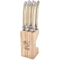 Laguiole Style de VieGrillkniver Set 6RosaBestikkFra Homeroom