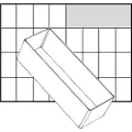 Raaco Insert 55 A8-2, Polypropylen (PP), Gjennomsiktig, 55 mm, 157 mm, 47 mm, 40 g