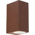 QAZQA Industriell vegglampe rustbrun 2-lys IP44 - Baleno