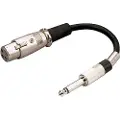 Monacor MCA-15/1 Audio Adapter [1x XLR-tilslutning - 1x Jackstik 3,5 mm] 15 cm