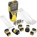 Klein Tools VDV501-853, Vridde par, BNC, RJ-11, RJ-12, RJ-45, PoE testing, LCD, Sort, Gult, Alkalinsk