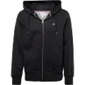 Gant for man. 2007059 Shield hooded zip hoodie black (4XL), Casual, Cotton