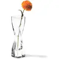 Leonardo Swirl, Firkantet vase, Glass, Gjennomsiktig, Gjennomsiktig, 200 mm, 50 mm