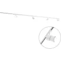 QAZQA Moderne 3-fase skinnesystem hvitt med 4 lyskastere 3000-4000K - Ruler 38