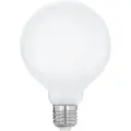 Eglo - LED-filamentlyspære - form: G95 - E27 - 9 W (ekvivalent 75 W) - klasse E - varmt hvitt lys - 2700 K - melkehvit