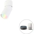QAZQA Smart spotlight hvit justerbar inkl. Wifi GU10 - Falo
