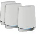 Netgear Orbi RBK753 - - Wi-Fi-system - (ruter, 2 utvidere) - inntil 5651 kvadratfot - maske - 1GbE - Wi-Fi 6 - Trippelbånd