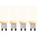 LUEDD Sett med 4 G9 3-trinns dimmbare LED-pærer 4,5W 500lm 2700K