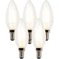 LUEDD Sett med 5 E14 dimmbare LED-stearinlyspærer B35 klar 3W 250lm 2700K