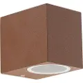 QAZQA Industriell vegglampe rustbrun IP44 - Baleno