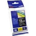 Brother TZe-345 - Standardklebemiddel - hvitt på svart - Rull (1,8 cm x 8 m) 1 kassett(er) laminert teip - for Brother PT-D600 P-Touch PT-1880, D450, E310, E550, E800, P900 P-Touch Cube Plus PT-P710