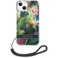 GUESS Guohcp14mhflsb Iphone 14 Plus15 Plus 6.7 Niebieski Flower Strap Telefondeksel