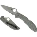 Spyderco Delica 4 foldekniv, FRN, foliage green, taggete