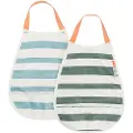 Done by Deer Pull-over smekke 2-pack Stripes Blue/Green