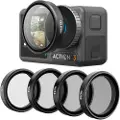 Telesin Filter 4 TELESIN CPL/ND8/ND16/ND32 Filter for DJI Osmo Action 3