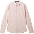 Tom Tailor 1037442 Fitted Structured Skjorte Med Lange Ermer