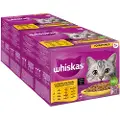 Whiskas Megapakke Whiskas 1+ 48 x 100/85 g g Porsjonsposer - Fjærkreutvalg i saus (Kylling, Fjærkre, And, Kalkun)