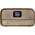 Soundmaster DAB970BR1, Hjemmelydanlegg (mini), Gull, Tre, 30 W, DAB+,FM, MP3, CD,CD-R,CD-RW