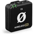 Rode Wireless ME TX, Kropspakkesender, 100 dB, Sort, 24-bit / 48 kHz, 100 m, ME RX, Wireless GO II RX, RØDECaster Pro II, RØDECaster Duo / Streamer X