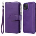 Mtp Products KT Multifunctional Series iPhone 14 Lommebok-deksel - Lilla