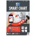 Hamelin Oxford SmartChart - Arktavlepapir - perfekt binding - 650 x 980 mm - 20 ark - hvit - vanlig - 6 hull