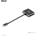 Club 3D - Video adapter - 24 pin USB-C (hann) til HDMI, DisplayPort (hunn) - USB 3.2 Gen 2 / DisplayPort 1.4 - 20 cm - støtte for 4K 60 Hz (3840 x 2160)
