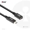Club 3D CAC-1531 - USB-forlengelseskabel - 24 pin USB-C (hann) til 24 pin USB-C (hunn) - 20 V - 3 A - 1 m - toretnings, 4K 60Hz støtte