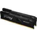 Kingston FURY Beast - DDR4 - sett - 32 GB: 2 x 16 GB - DIMM 288-pin - 3200 MHz / PC4-25600 - CL16 - 1.35 V - ikke-bufret - ikke-ECC - svart