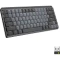 Logitech Master Series MX Mechanical Mini - Tastatur - bakbelysning - trådløs - Bluetooth LE - QWERTY - US International - tastsvitsj: Tactile Quiet - grafitt