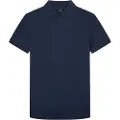 Hackett London for man. HM563185 Polo Am Emboss Bk navy (S), Casual, Cotton, Short sleeve