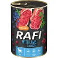 Rafi Adult, 24 x 400 g - Med lam, blåbær og tyttebær
