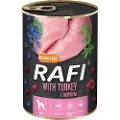 Rafi Adult, 24 x 400 g - Med kalkun, blåbær og tranebær