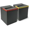 Emuca Recycle 2x15l Resirkuleringsbeholder 2 Enheter