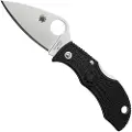 Spyderco Manbug, Black, Lightweight, Leaf