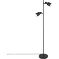 QAZQA Smart gulvlampe svart inkl. 2 Wifi A60 - Stijn