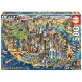 Educa New York City Map - 500 brikker