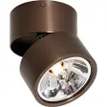 QAZQA Moderne spotlight mørk bronse rund justerbar - Go Nine